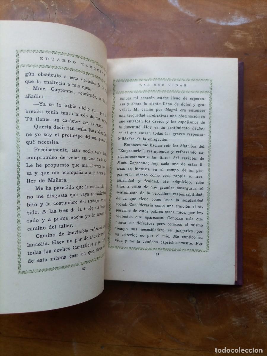 Libros antiguos: E. Marquina Las dos vidas - Foto 6