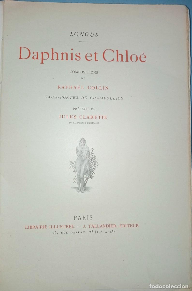 Libros antiguos: LONGUS - DAPHNIS & CHLO&Eacute; - Foto 3