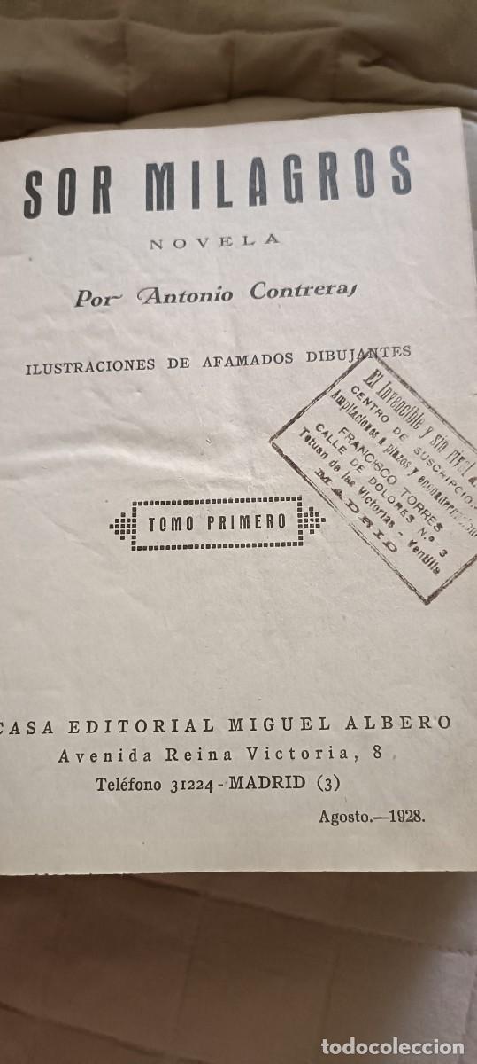 Libros antiguos: Lote 2 tomos Sor Milagros