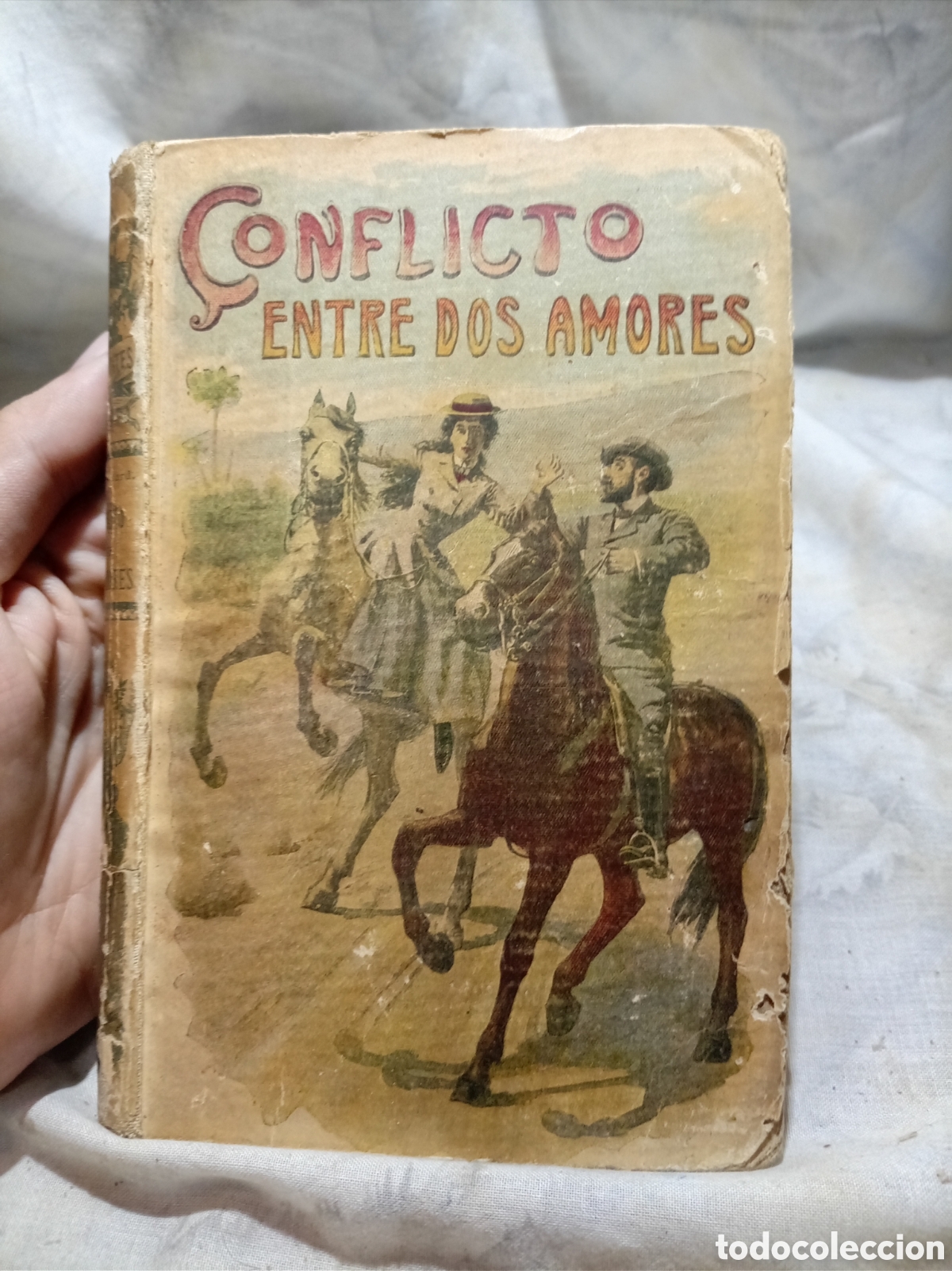 Libros antiguos: CONFLICTO ENTRE DOS AMORES DE VAST-RICOUARD CON ILUSTRACIONES DE L. POLAO, MADRID