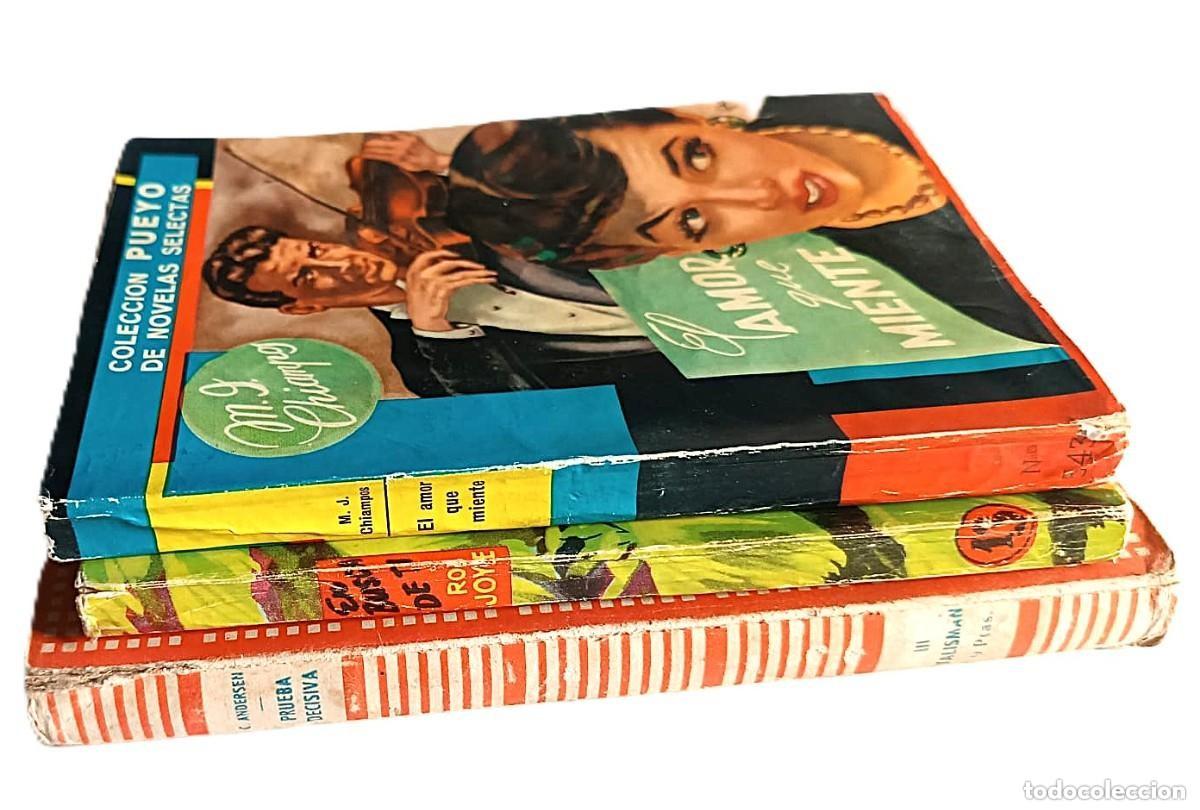 Libros antiguos: 3 novelas antiguas rom&aacute;nticas y de misterio vintage en espa&ntilde;ol.