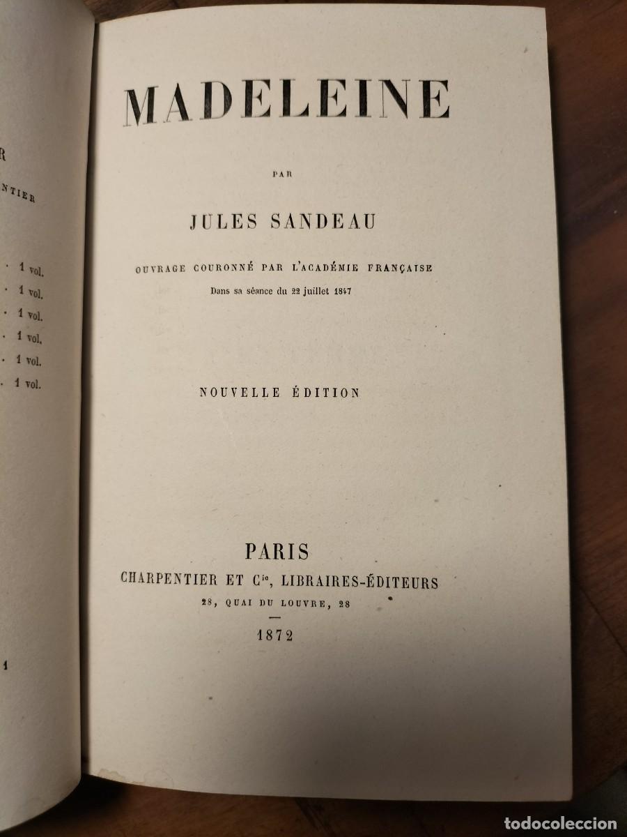 Libros antiguos: Magdalena. Julio Sandeau. 1872