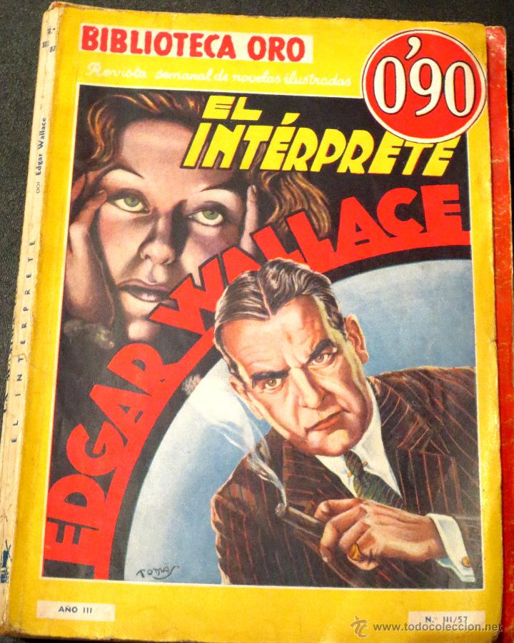 Libros antiguos: EL INT&Eacute;RPRETE EDGAR WALLACE EDITORIAL MOLINO A&Ntilde;O 1936 - Foto 1