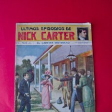 Libros antiguos: ÚLTIMOS EPISODIOS DE NICK CARTER Nº 3 - EL CADAVER MISTERIOSO - SOPENA - AÑOS 20?