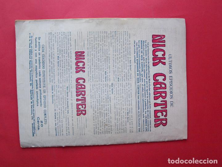 Libros antiguos: ÚLTIMOS EPISODIOS DE NICK CARTER Nº 3 - EL CADAVER MISTERIOSO - SOPENA - AÑOS 20? - Foto 3 - 81165632