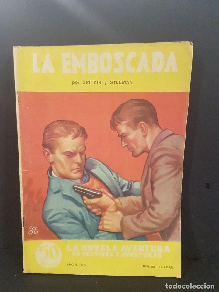 Libros antiguos: LA EMBOSCADA,LA NOVELA DE AVENTURA. - Foto 1