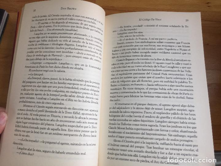 Libros antiguos: El C&oacute;digo Da Vinci. Dan Brown - Foto 3