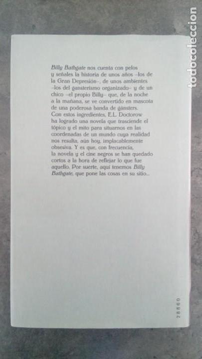 Libros antiguos: Billy Bathgate. E.L. Doctorow - Foto 2