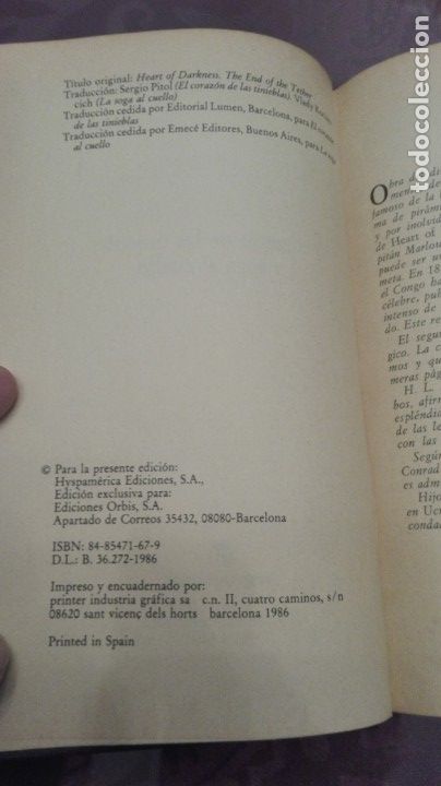 Libros antiguos: Joshep Conrad - Foto 3