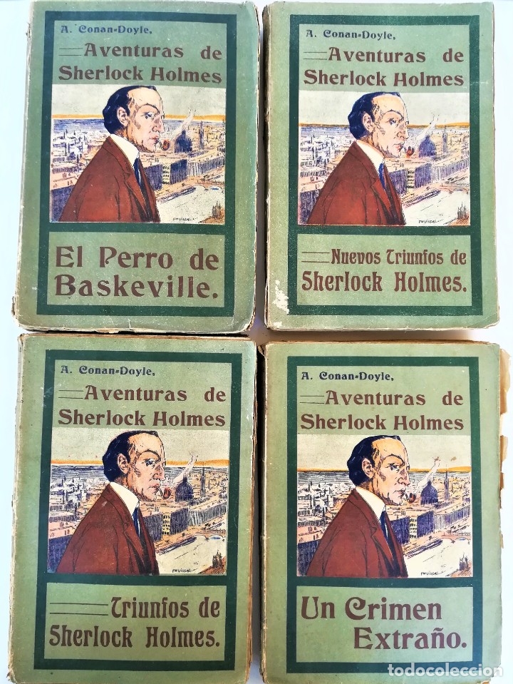 Sherlock Holmes 4 Novelas Ano 1909 Mas De 110 A Comprar Libros
