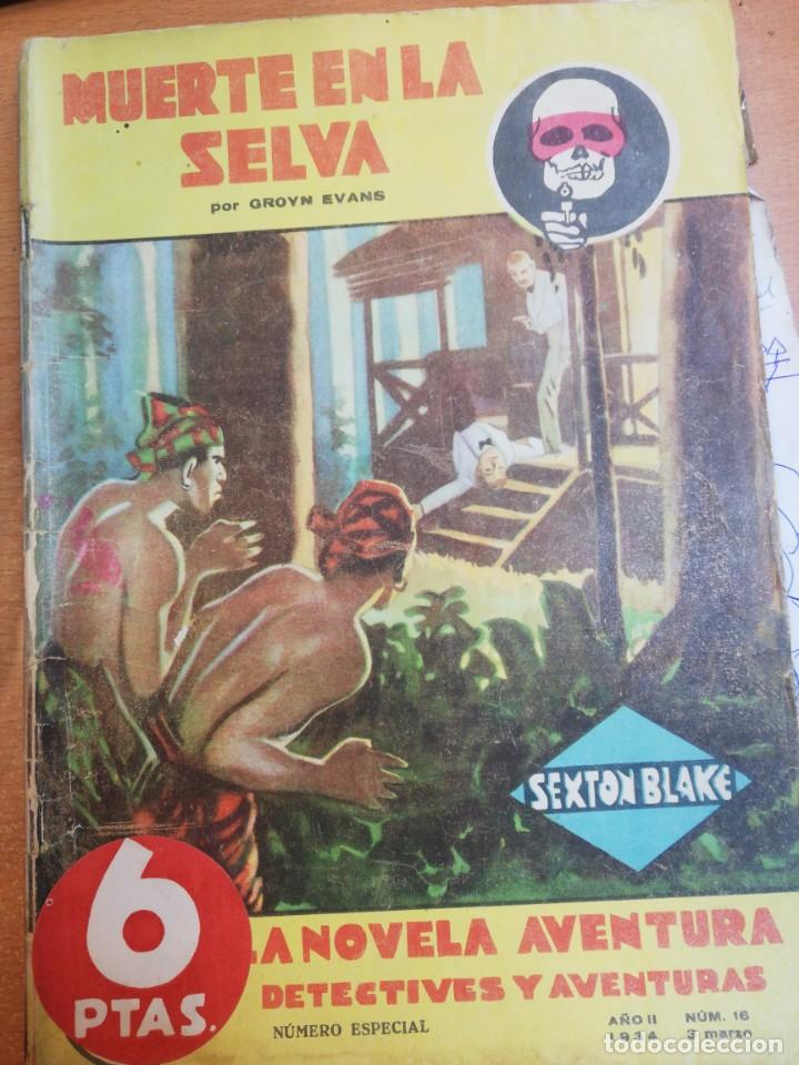 Libros antiguos: Groyn Evans. Muerte en la selva - Foto 1