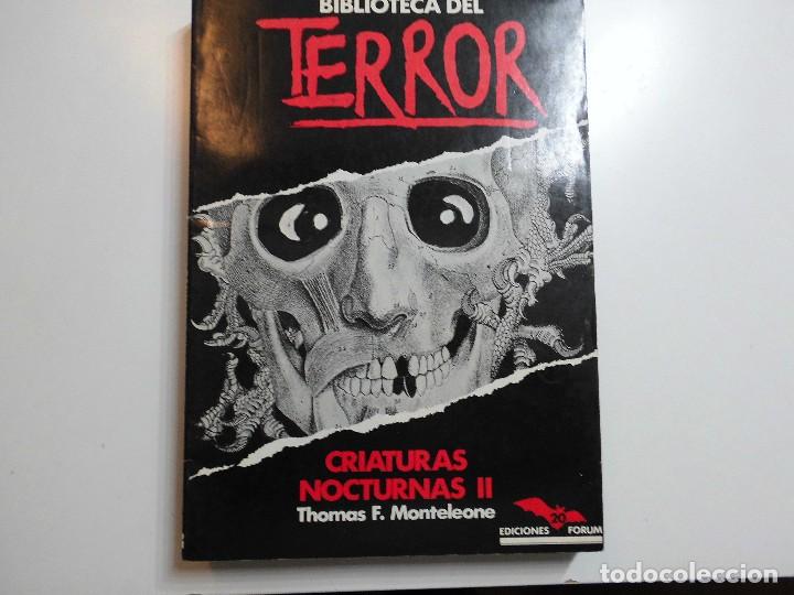 Libros antiguos: BIBLIOTECA DEL TERROR N&ordm; 20 FORUM - Foto 1