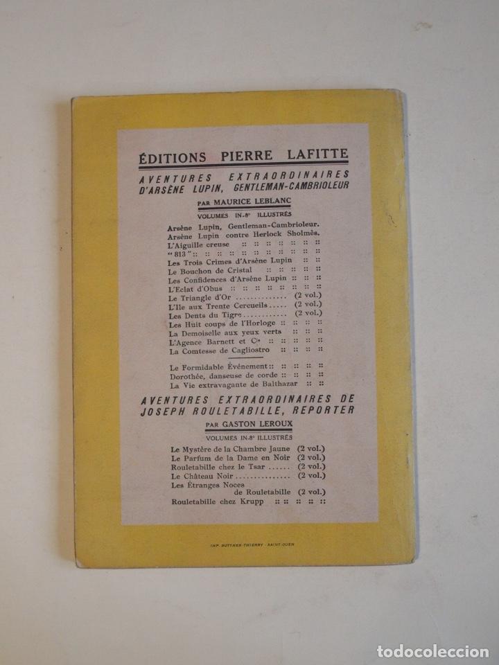 Libros antiguos: ARSÈNE LUPIN - LA COMTESSE DE CAGLIOSTRO - MAURICE LEBLANC - EDITORIAL PIERRE LAFITTE 1929 - Foto 6 - 200574703
