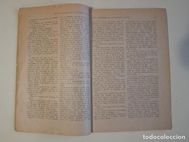 Libros antiguos: LES CONFIDENCES DARSÈNE LUPIN - MAURICE LEBLANC - EDITORIAL PIERRE LAFITTE 1922 - Foto 3 - 200576890