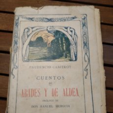Libros antiguos: CUENTOS DE ABADES Y DE ALDEA. PRUDENCIO CANITROT. LIBRERÍA DE VICTORIANO SUÁREZ, 1909, GALICIA. Lote 298105073