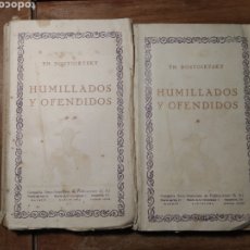 Libros antiguos: DOSTOYEVSKI HUMILLADOS Y OFENDIDOS TOMOS I Y II LAS CIEN MEJORES OBRAS DE LA LITERATURA ESPAÑOLA