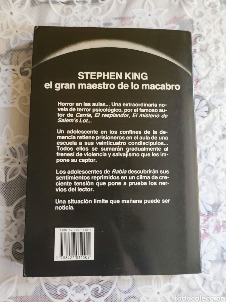 Libros antiguos: RABIA libro emblem&aacute;tico Stephen King - Foto 3