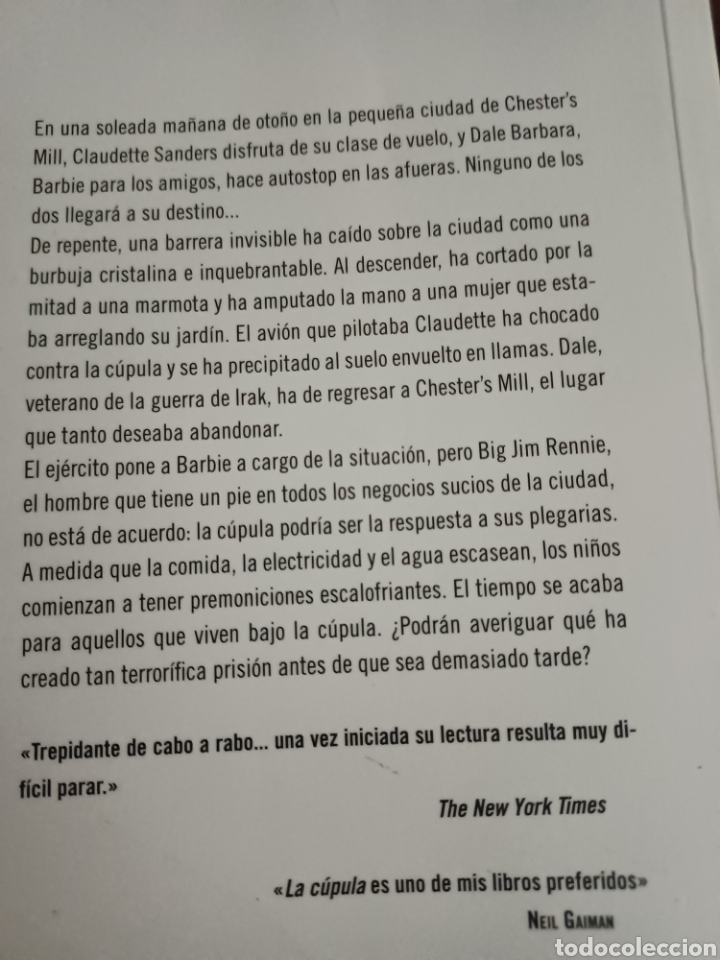Libros antiguos: Barybook 101. . La c&uacute;pula Stephen King debolsillo - Foto 2