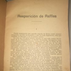 Libros antiguos: NUEVAS PROEZAS DE RAFFLES COMPLETA 32 CUENTOS EN TOMO AÑO 1910. Lote 355568145