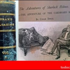 Libros antiguos: AÑO 1893: LAS AVENTURAS DE SHERLOCK HOLMES. CONAN DOYLE.. Lote 358130415