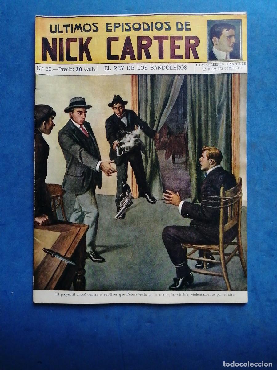 Libros antiguos: &Uacute;ltimos episodios de Nick Carter, n&uacute;mero 50 - Foto 1