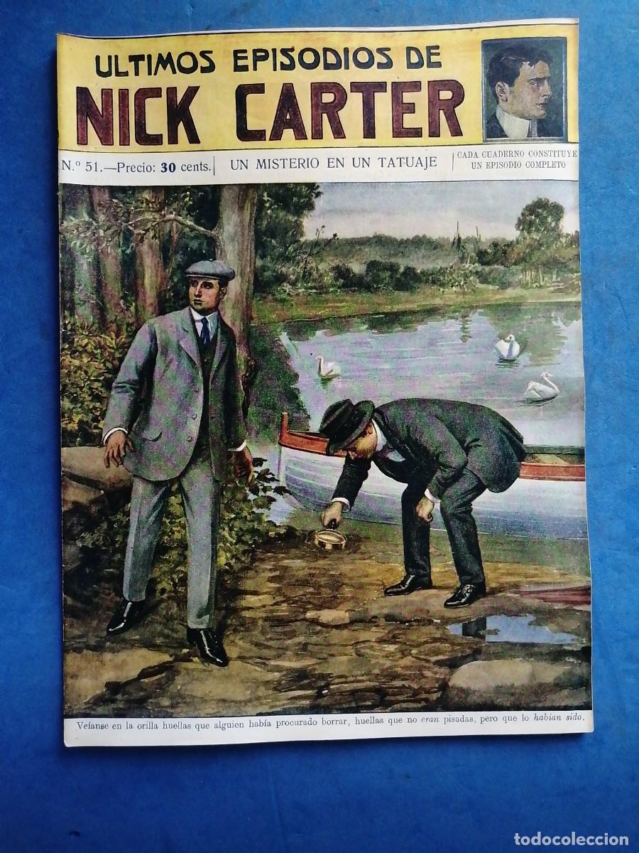 Libros antiguos: &Uacute;ltimos episodios de Nick Carter, n&uacute;mero 51 - Foto 1