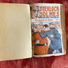 Libros antiguos: SHERLOCK HOLMES. AVENTURAS POLICIACAS 19 CUADERNOS. IMP. GARROFÉ. BARCELONA, 1925