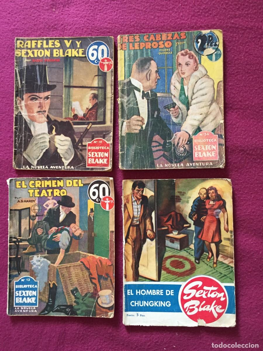 Libros antiguos: 4 NUMEROS BIBLIOTECA SEXTON BLAKE - Foto 1