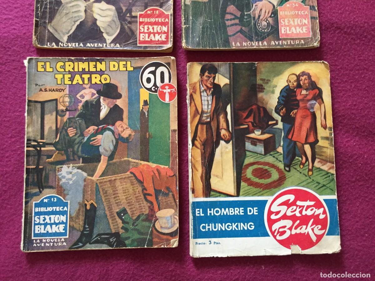 Libros antiguos: 4 NUMEROS BIBLIOTECA SEXTON BLAKE - Foto 3