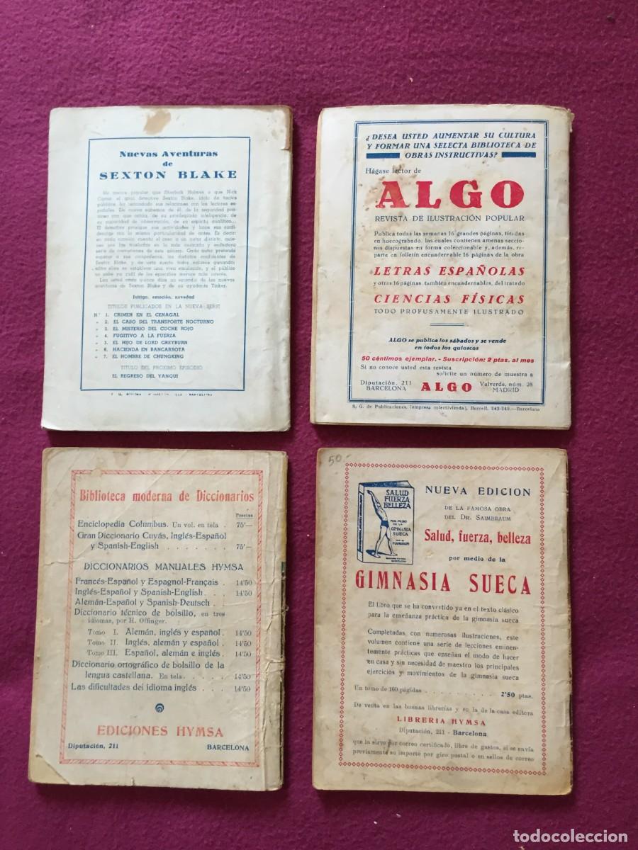 Libros antiguos: 4 NUMEROS BIBLIOTECA SEXTON BLAKE - Foto 4