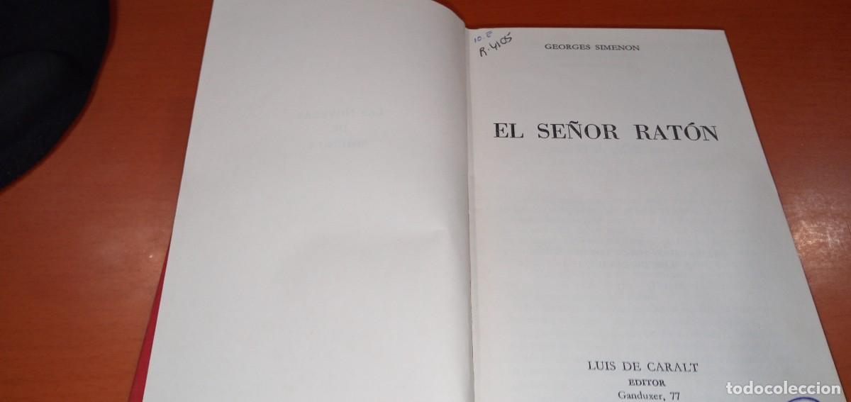 Libros antiguos: El se&ntilde;or rat&oacute;n Simenon - Foto 1