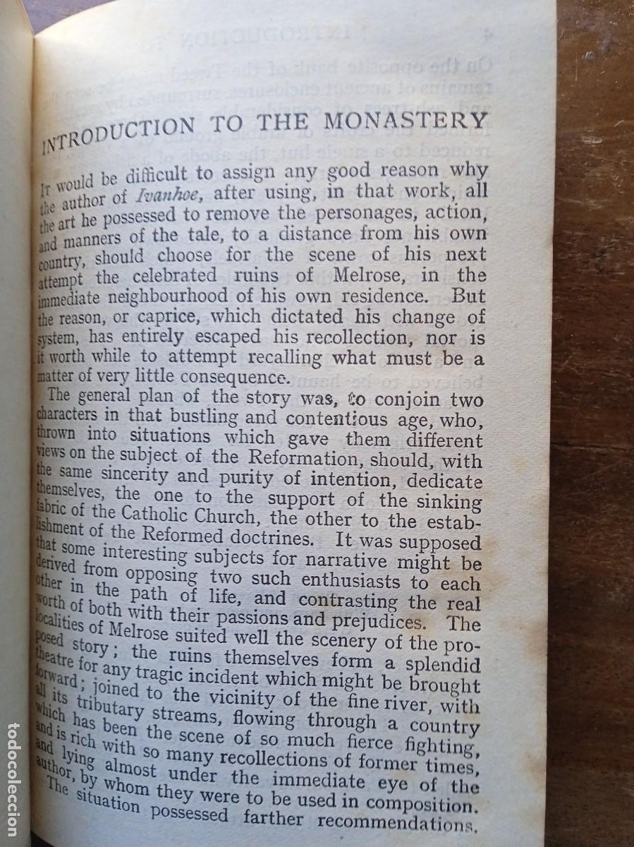 Libros antiguos: The monastery. Sir Walter Scott. Ilustraciones - Foto 6