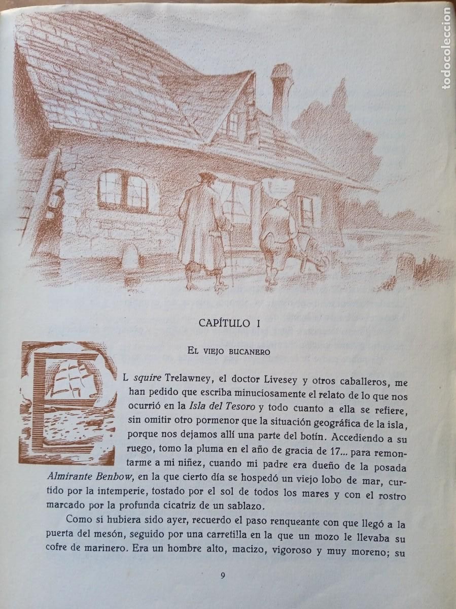 Libros antiguos: La isla del tesoro. Stevenson. 1943. - Foto 5
