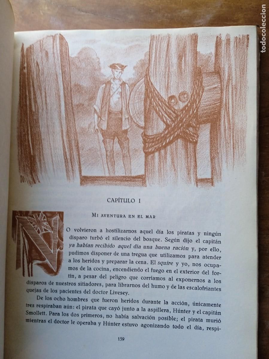 Libros antiguos: La isla del tesoro. Stevenson. 1943. - Foto 6