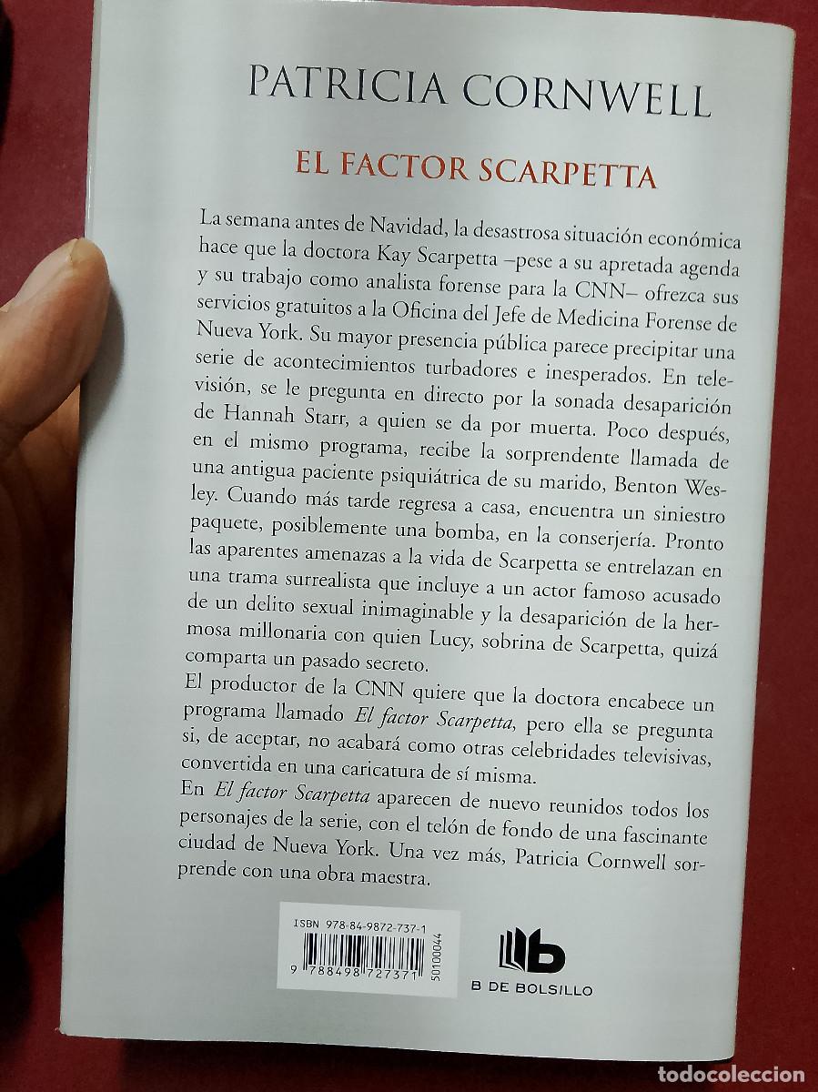 Libros antiguos: Patricia Cornwell: El factor Scarpetta (Ediciones B. 2012) - Foto 2