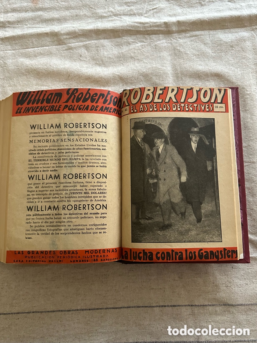 Libros antiguos: ROBERTSON EL AS DE LOS DETECTIVES - Foto 2