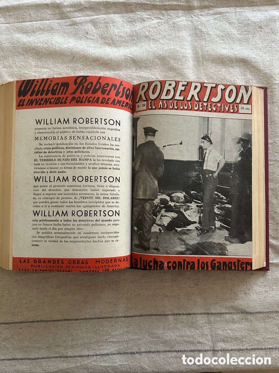 Libros antiguos: ROBERTSON EL AS DE LOS DETECTIVES - Foto 3