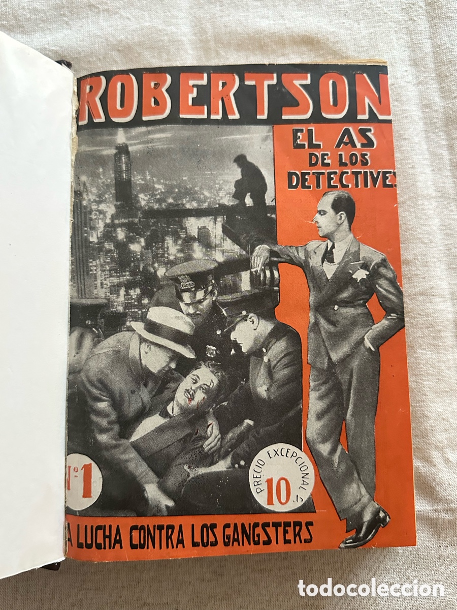 Libros antiguos: ROBERTSON EL AS DE LOS DETECTIVES - Foto 1