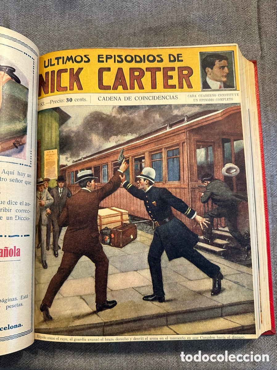 Libros antiguos: ULTIMOS EPISODIOS NICK CARTER. COMPLETA - Foto 4