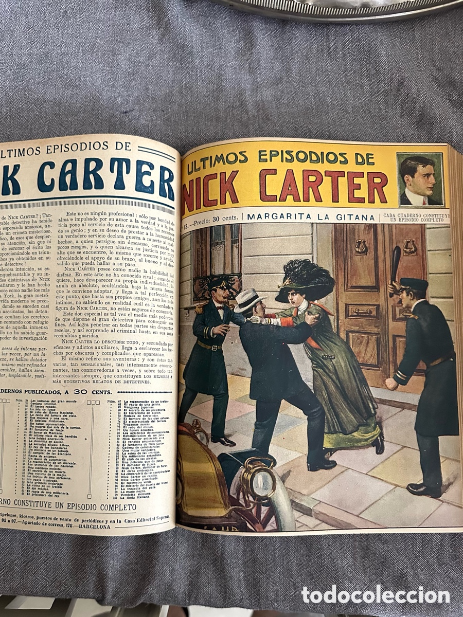 Libros antiguos: ULTIMOS EPISODIOS NICK CARTER - Foto 2