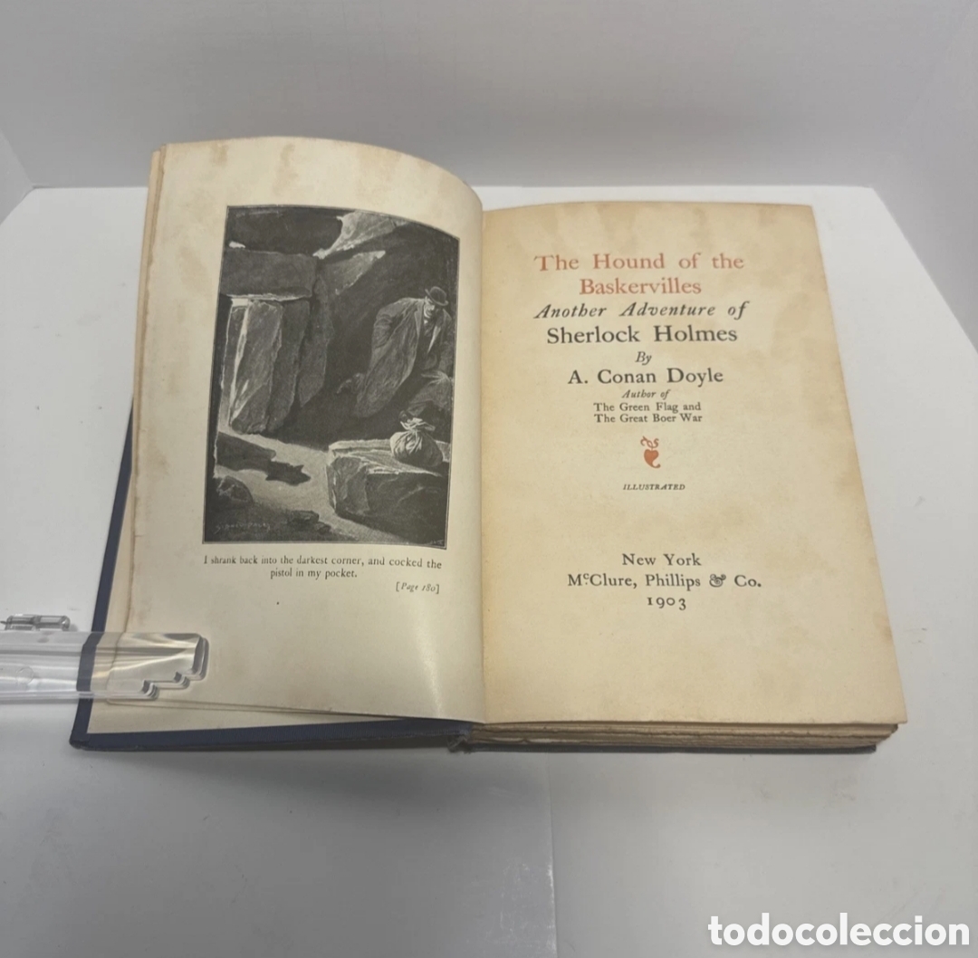 Antiquarische B&uuml;cher: Arthur Conan Doyle Hound of the Baskerville 1903 edici&oacute;n especial Sherlock Holmes