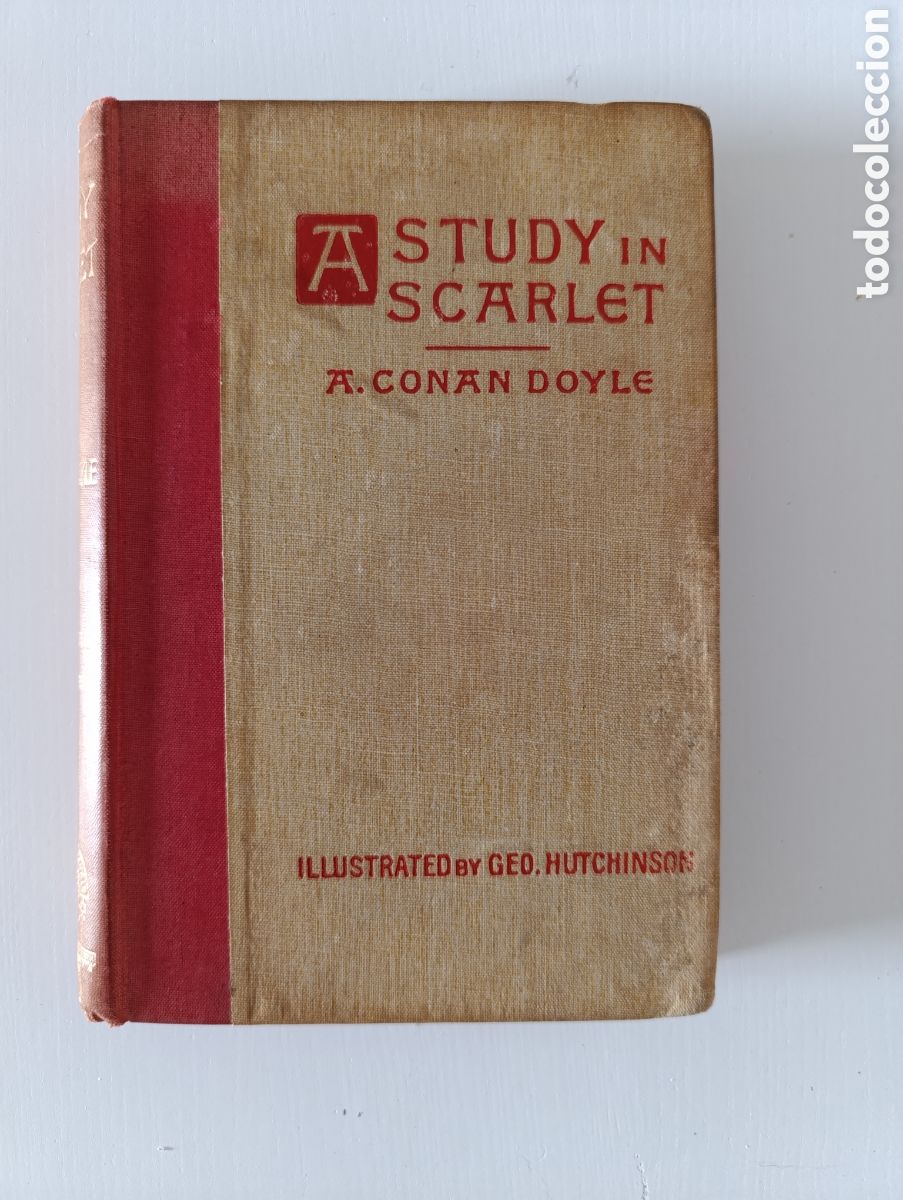 Libros antiguos: Arthur Conan Doyle A study in scarlet 1896 Sherlock Holmes