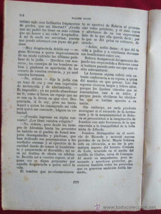 Libros antiguos: IVANHOE - WALTER SCOTT - 1935 - Foto 4