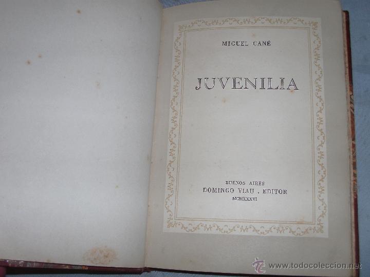 Libros antiguos: MIGUEL CANE - JUVENILLA - Foto 1