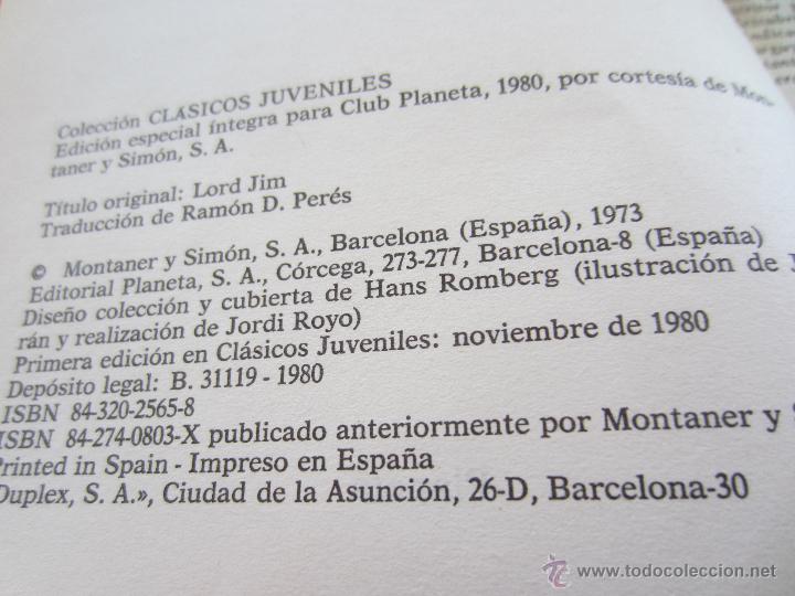 Libros antiguos: Lord Jim de Joseph Conrad - Foto 3