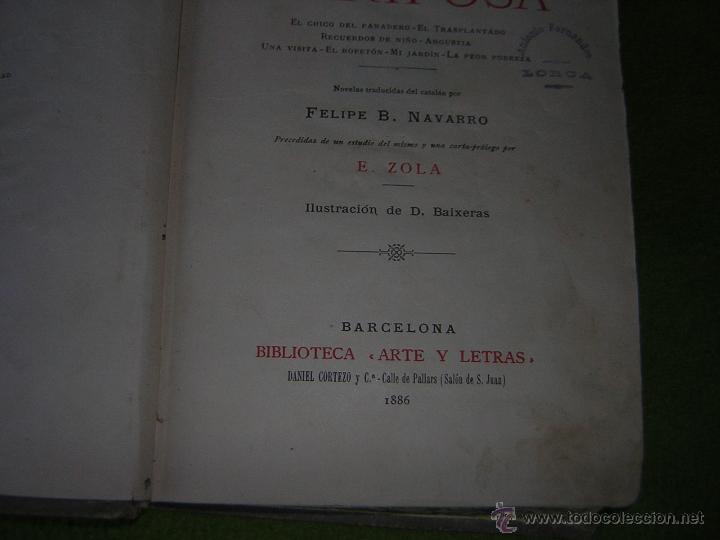Libros antiguos: LIBRO ANTIGUO NOVELA DE NARCISO OLLER  1886 - Foto 4