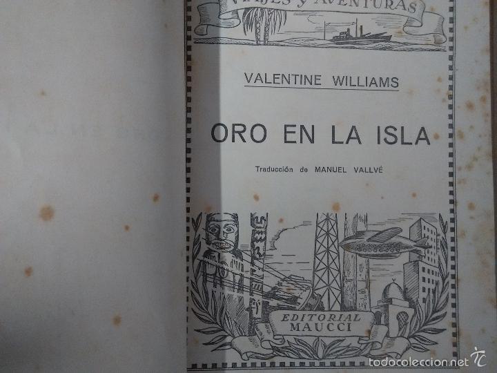 Libros antiguos: Viajes y aventuras. Oro en la isla - Foto 2