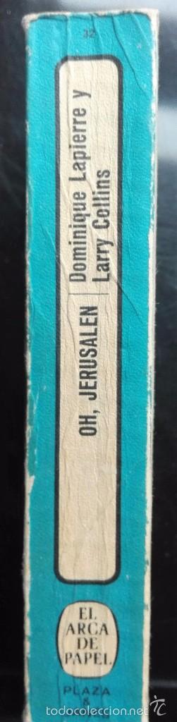 Libros antiguos: OH JERUSALEN DOMINIQUE LAPIERRE - Foto 3