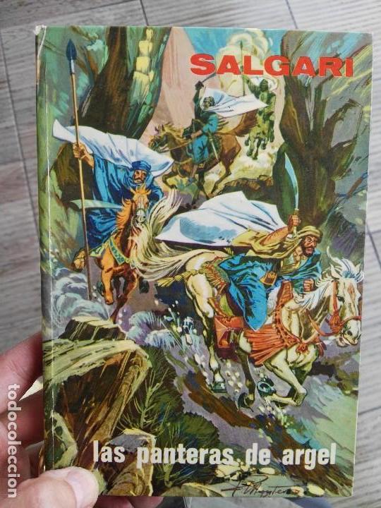 Libros antiguos: Antiguo libro. Salgari. las panteras de argel - Foto 1