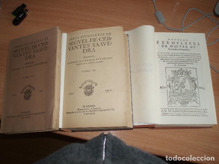Libros antiguos: Cervantes, Novelas ejemplares - Foto 1